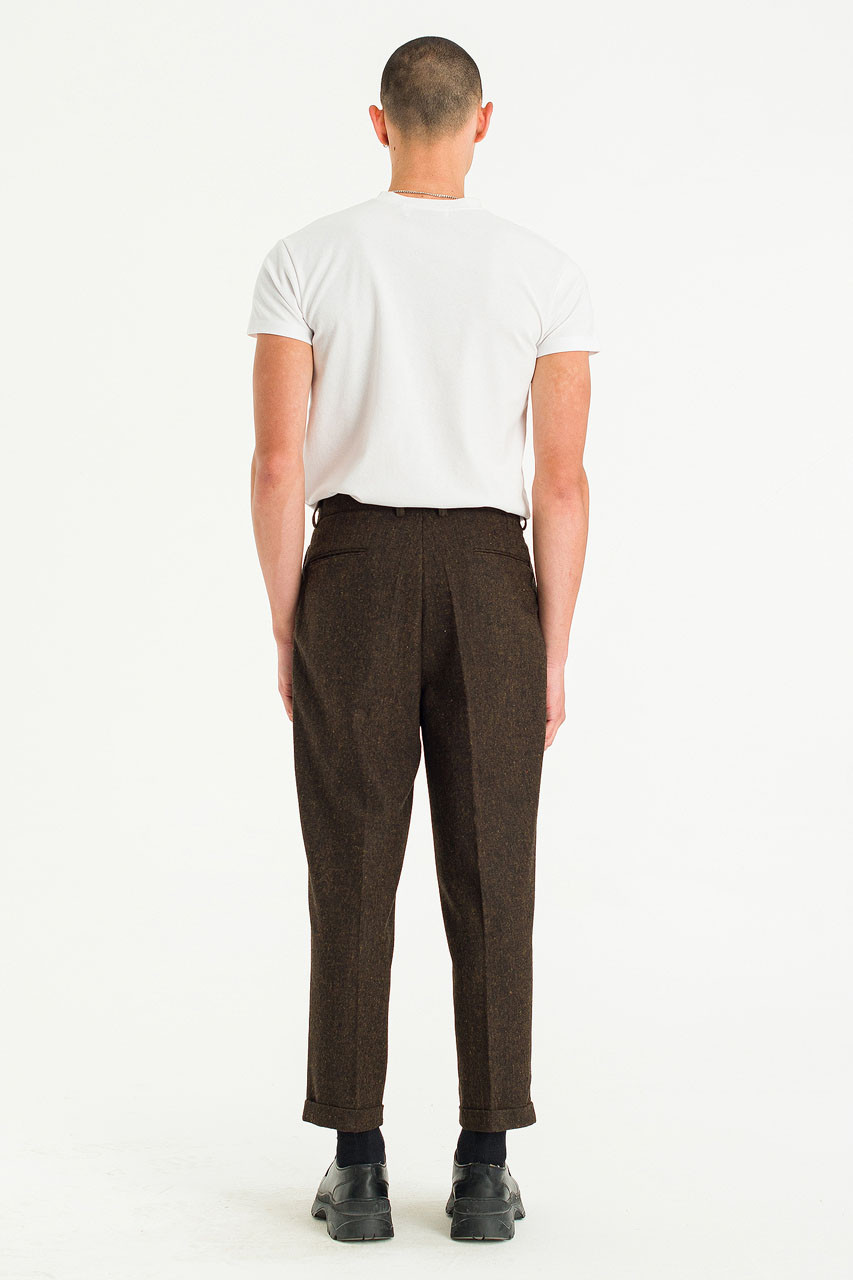 Menswear | Volk Wool Trousers, Chestnut 