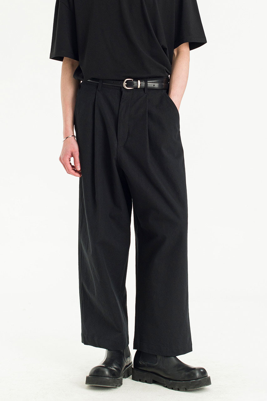 Menswear | Balloon Canvas Pants, Black