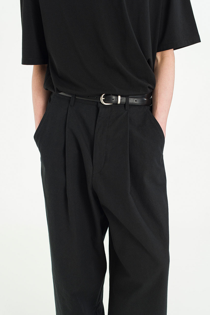 Menswear | Balloon Canvas Pants, Black