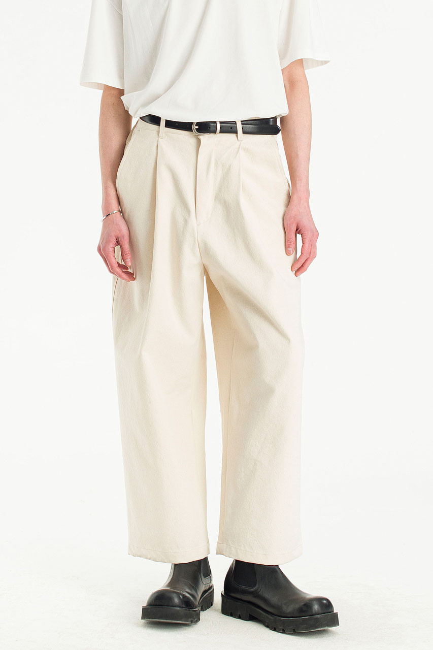 Menswear | Balloon Canvas Pants, Ivory