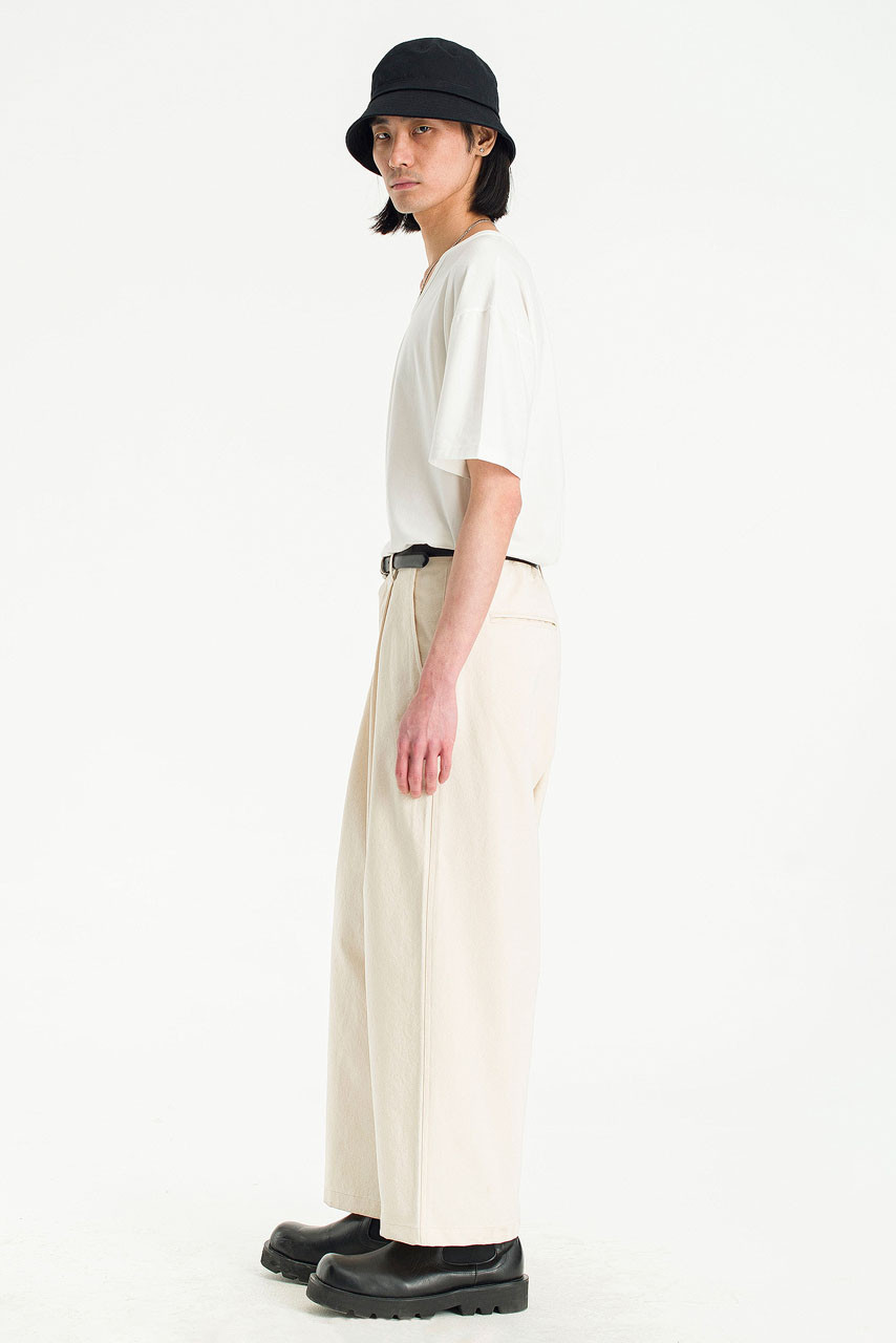 Menswear | Balloon Canvas Pants, Ivory