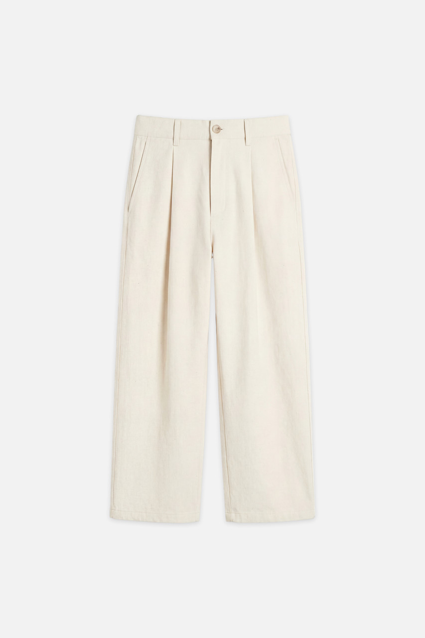 Menswear | Balloon Canvas Pants, Ivory