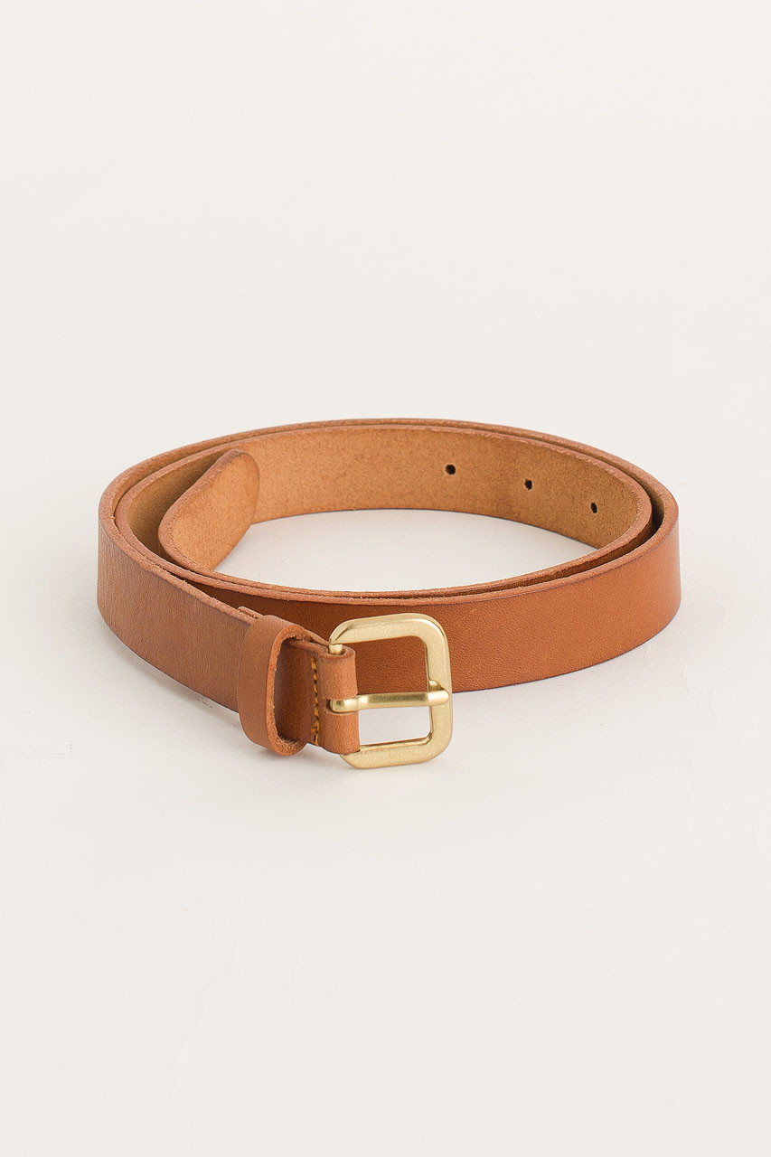 Siena Mini Square Belt, Camel