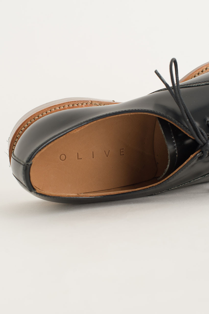 Pointed Oxford Shoes (Made in England), Black