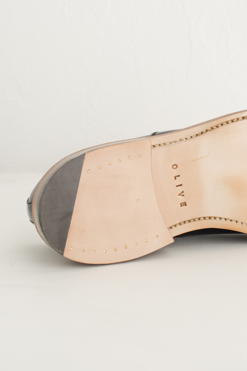 Pointed Oxford Shoe (Made in England), Black