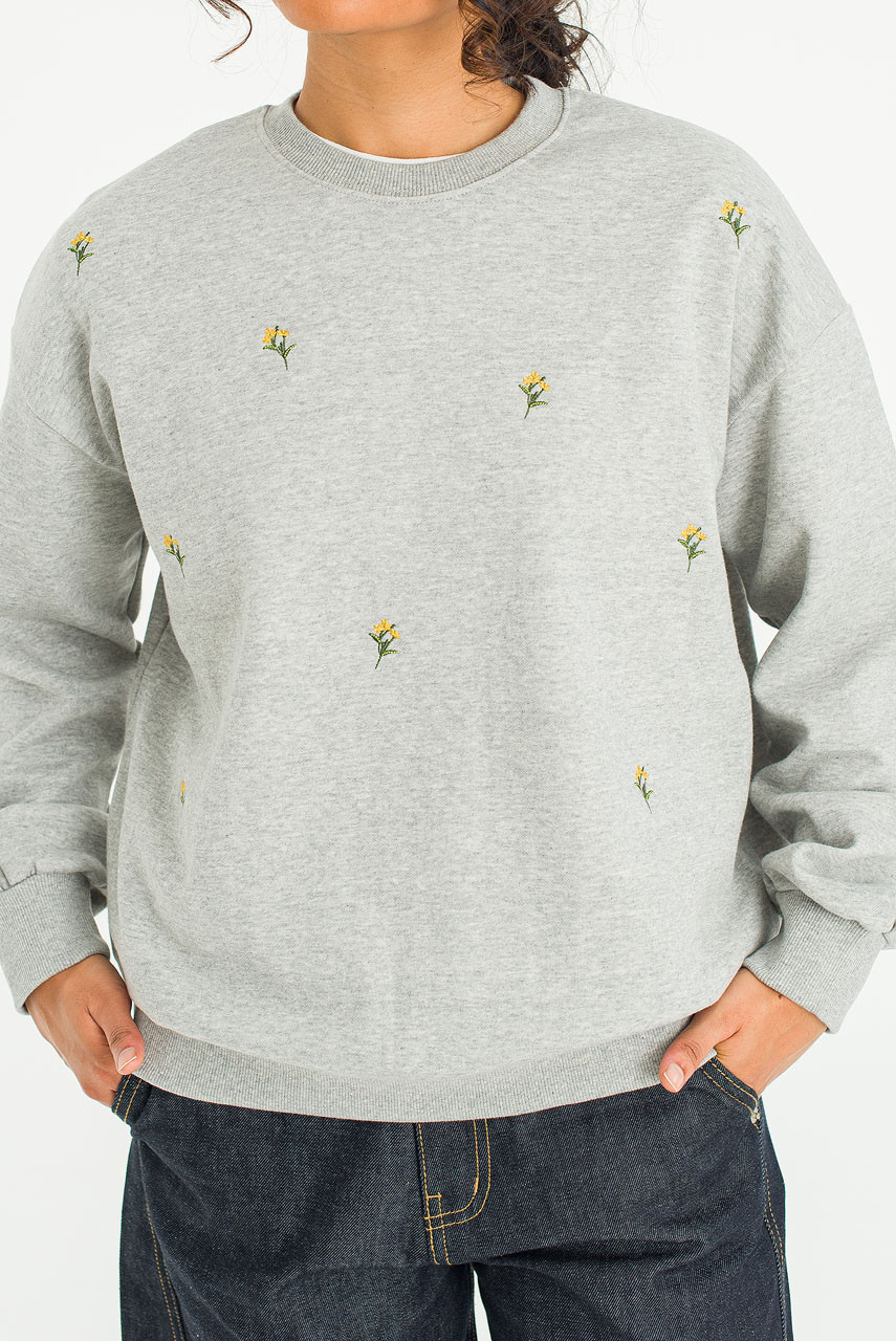  Lily Stitch Sweatshirt, Grey