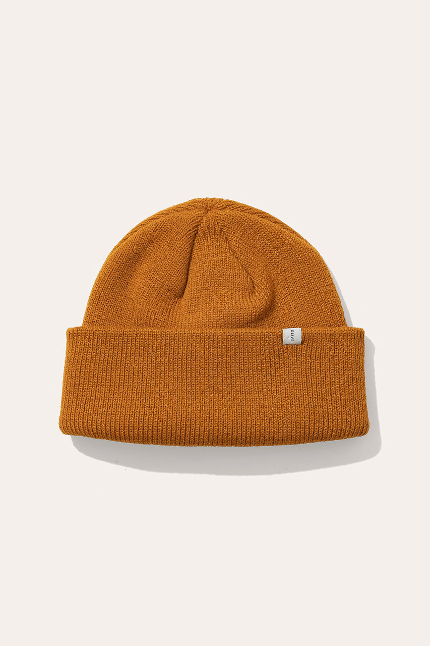 AW20 Simple Beanie, Ochre