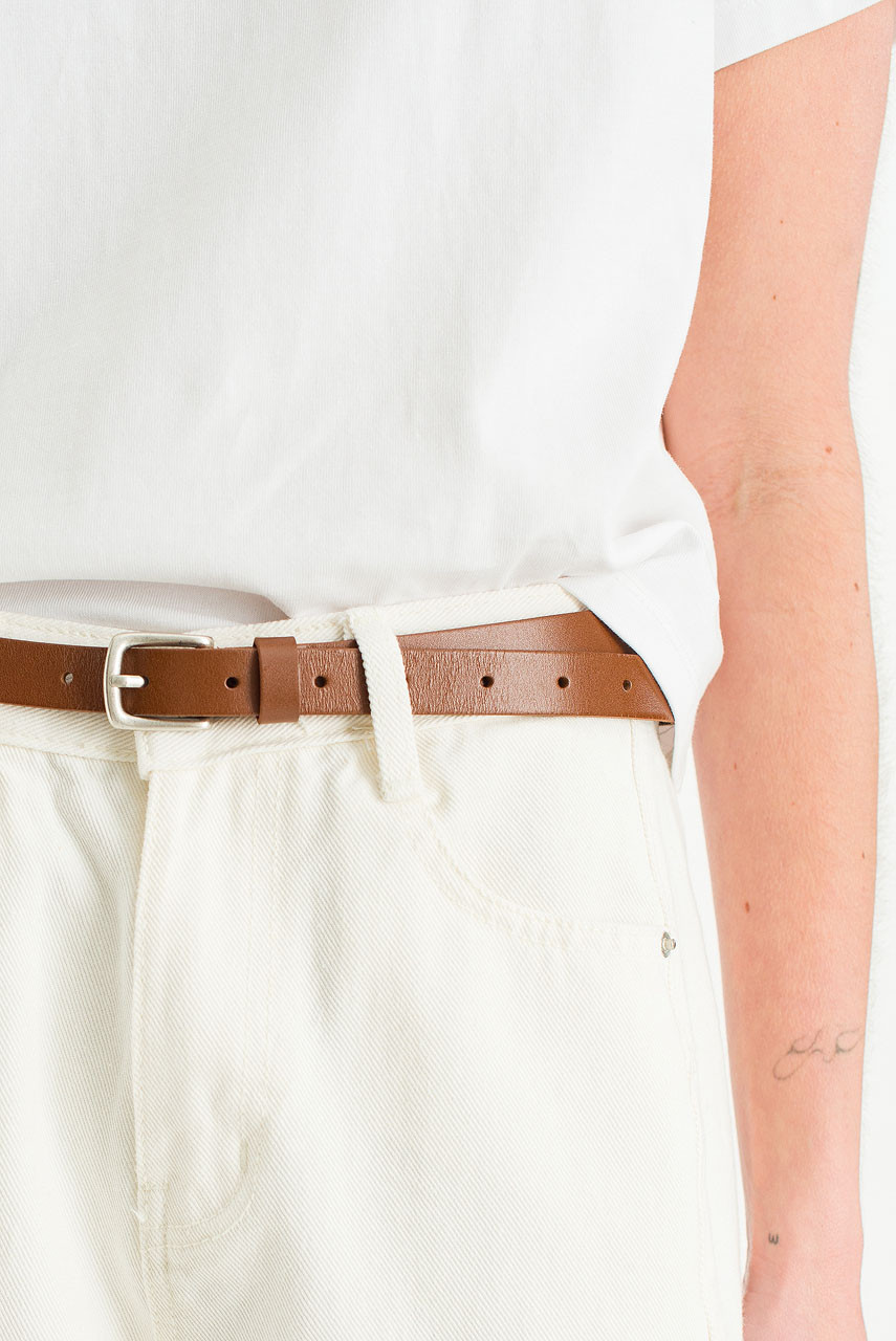 Rosa Leather Belt, Camel