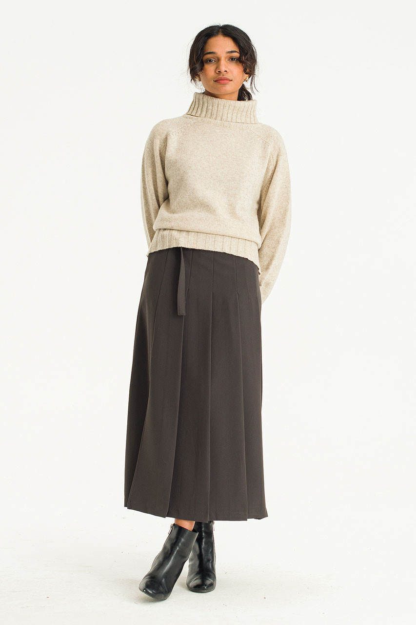 Simple Roll Neck Jumper, Oatmeal