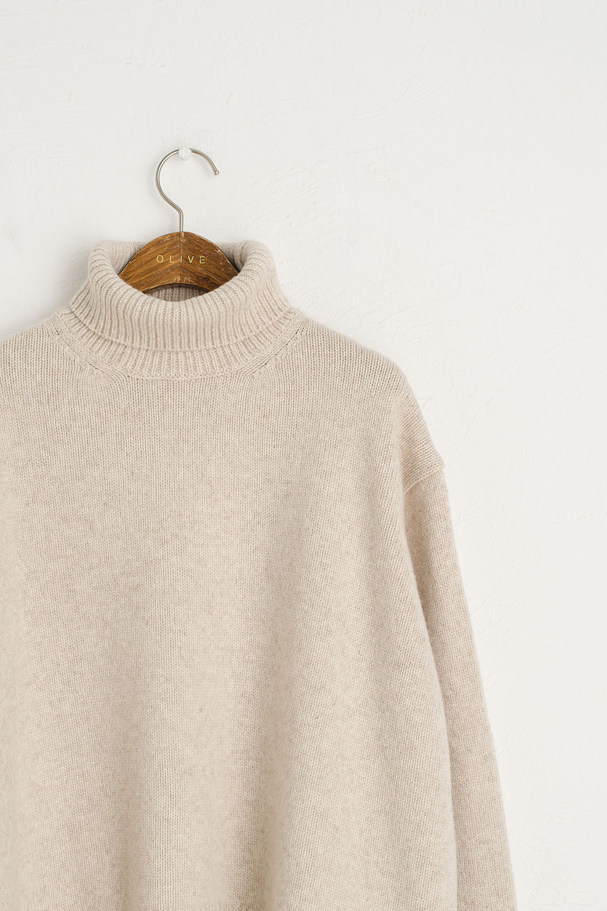 Jane Turtle Neck Jumper, Oatmeal