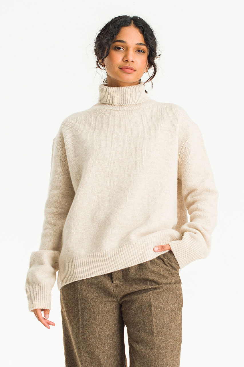 Jane Turtle Neck Jumper, Oatmeal