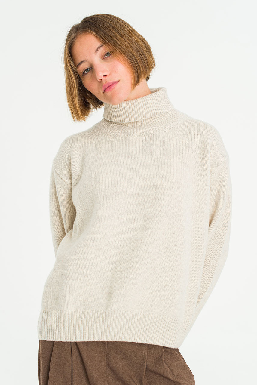 Jane Turtle Neck Jumper, Oatmeal