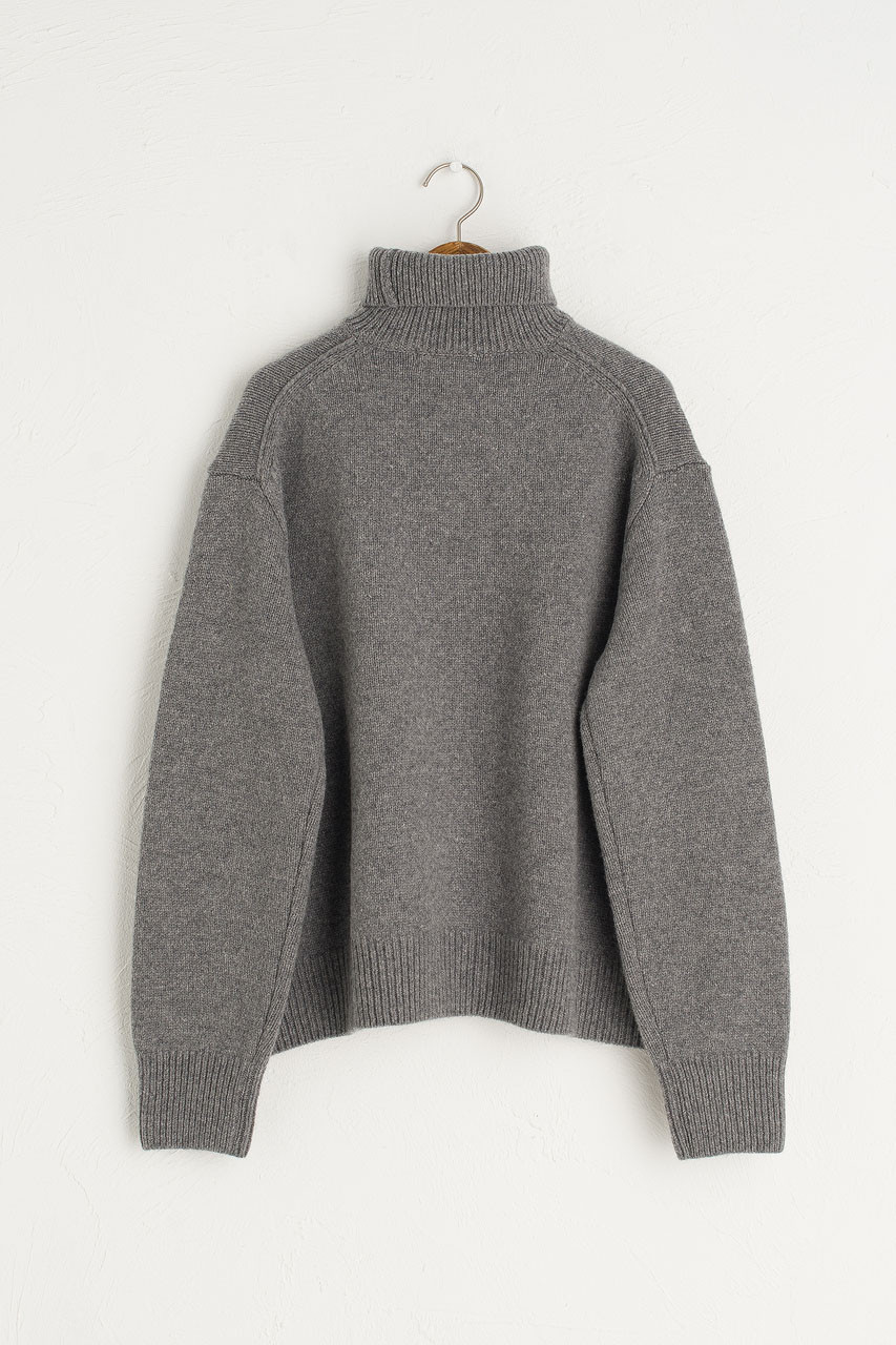Jane Turtle Neck Jumper, Grey