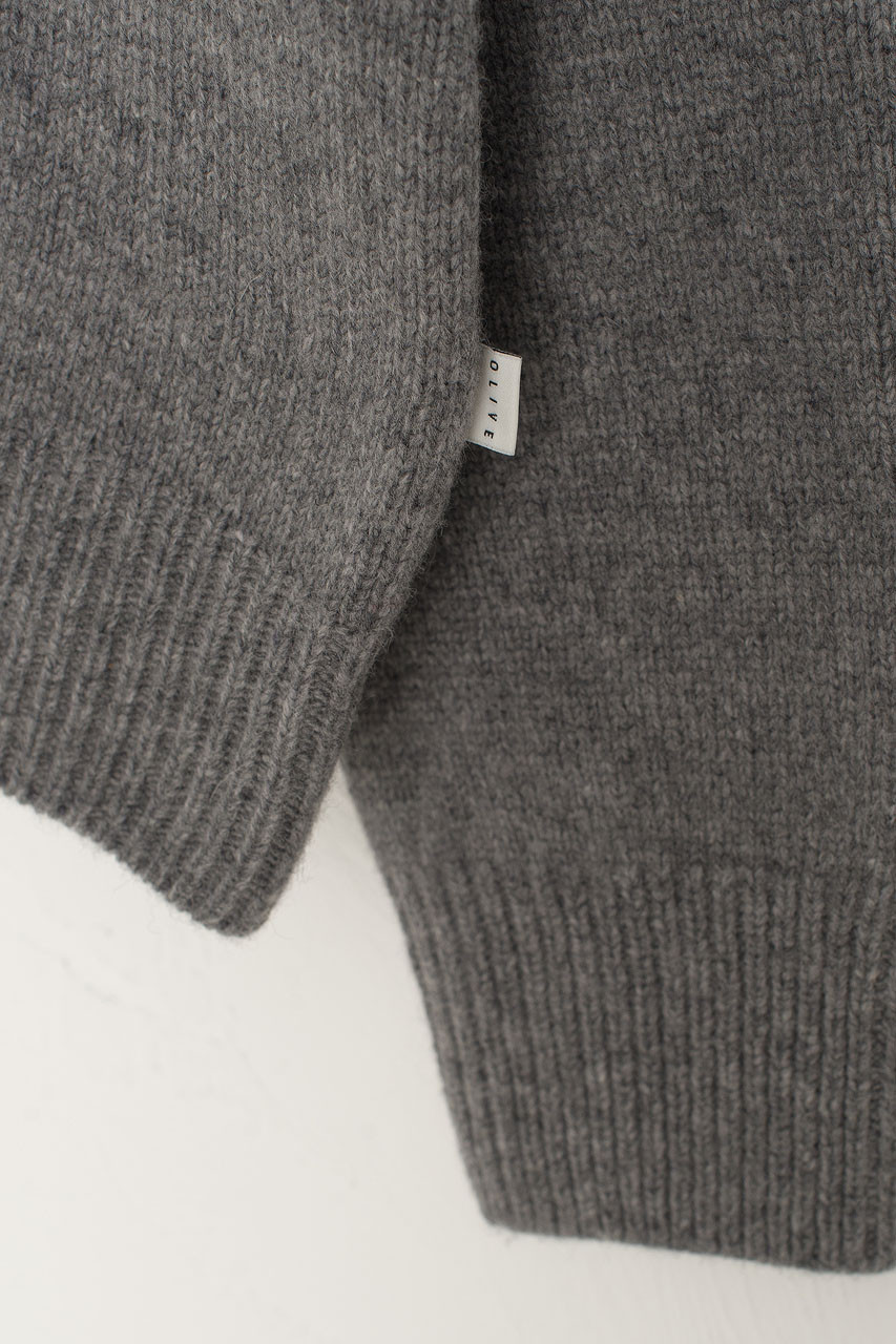 Jane Turtle Neck Jumper, Grey