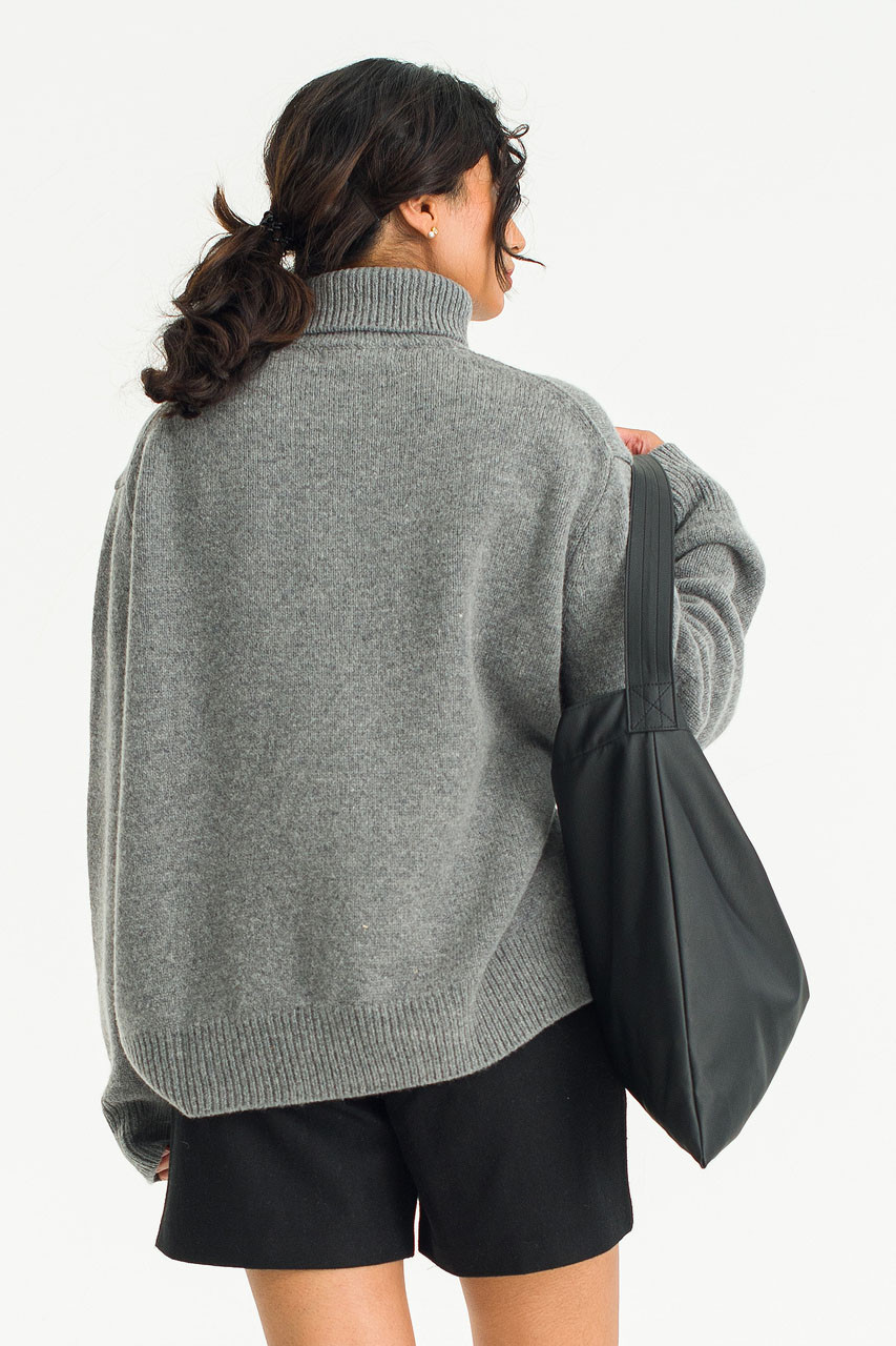 Jane Turtle Neck Jumper, Grey