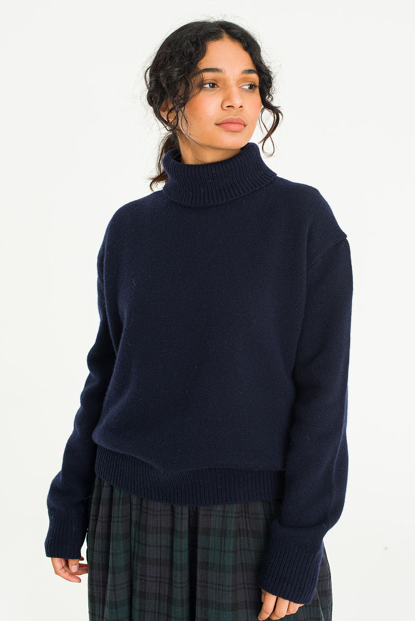 Jane Turtleneck Jumper, DK.Navy
