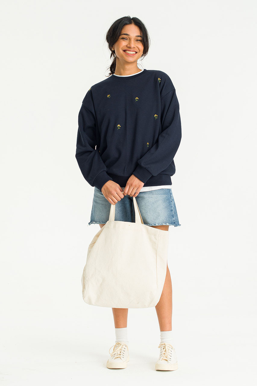 Lily Stitch Sweatshirt, Navy