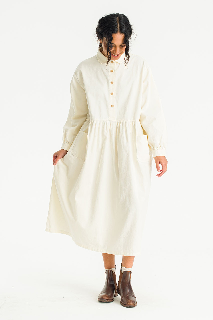 Ella Twin Pocket Dress, Ivory
