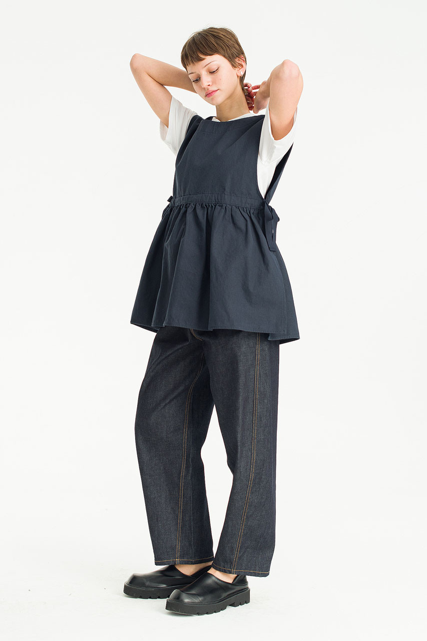 Faye Ribboned Vest, Navy