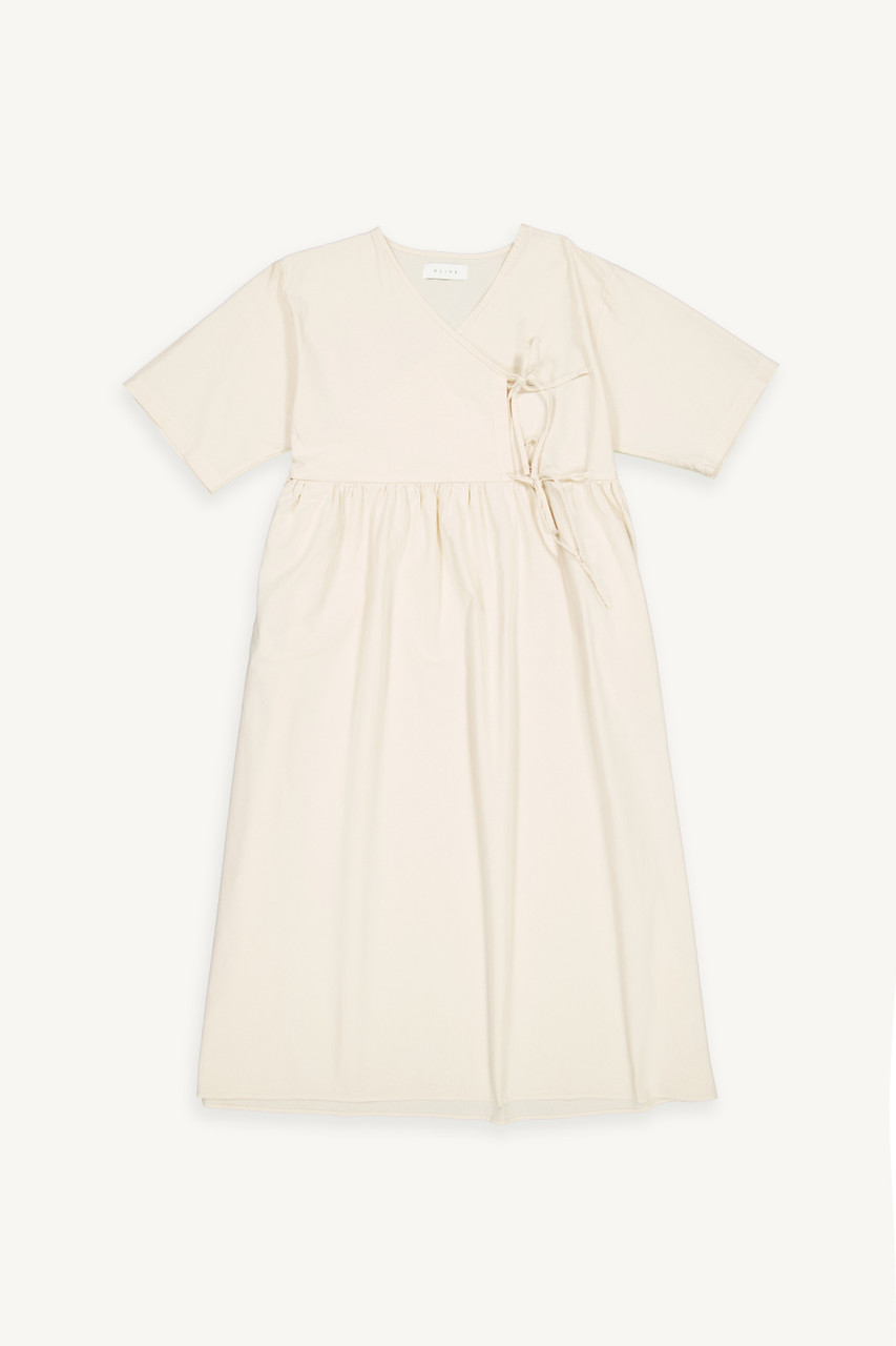 Faye Ribbon Dress, Ivory