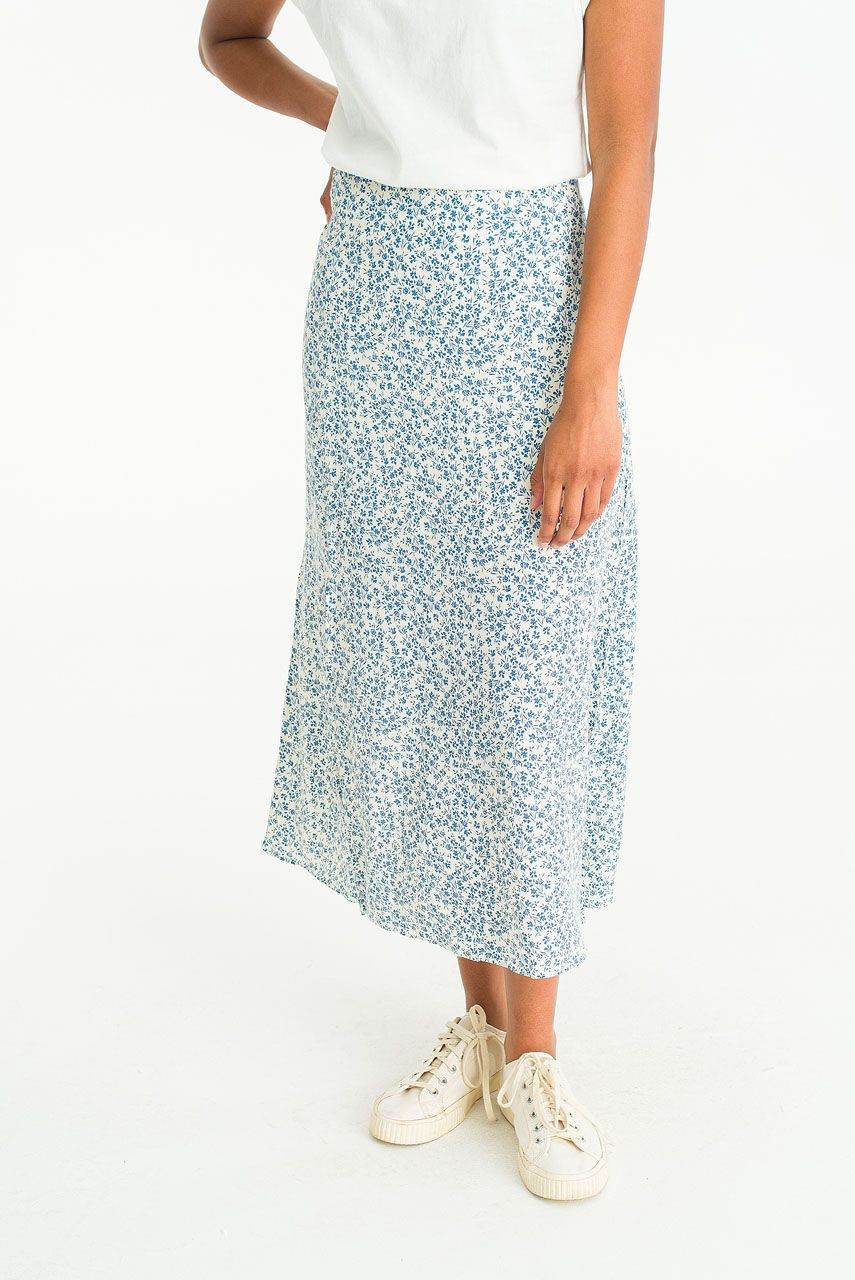 Valerie Floral Skirt, Ivory