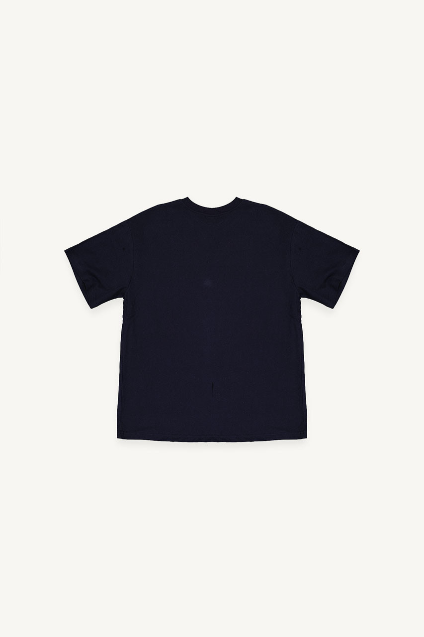 Daisy Embroidered Tee, Navy