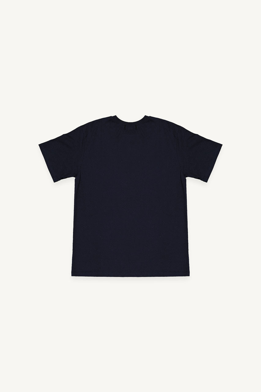 Dandelion Embroidered Tee, Navy