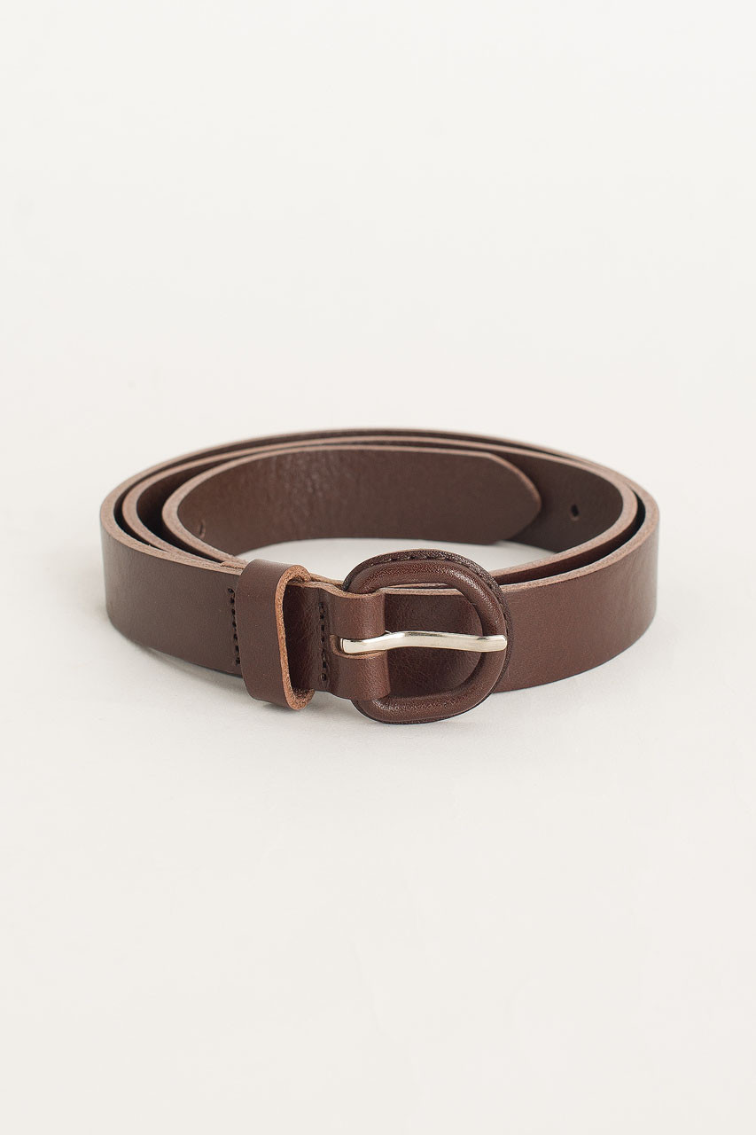 Oval Ring Belt, Brown