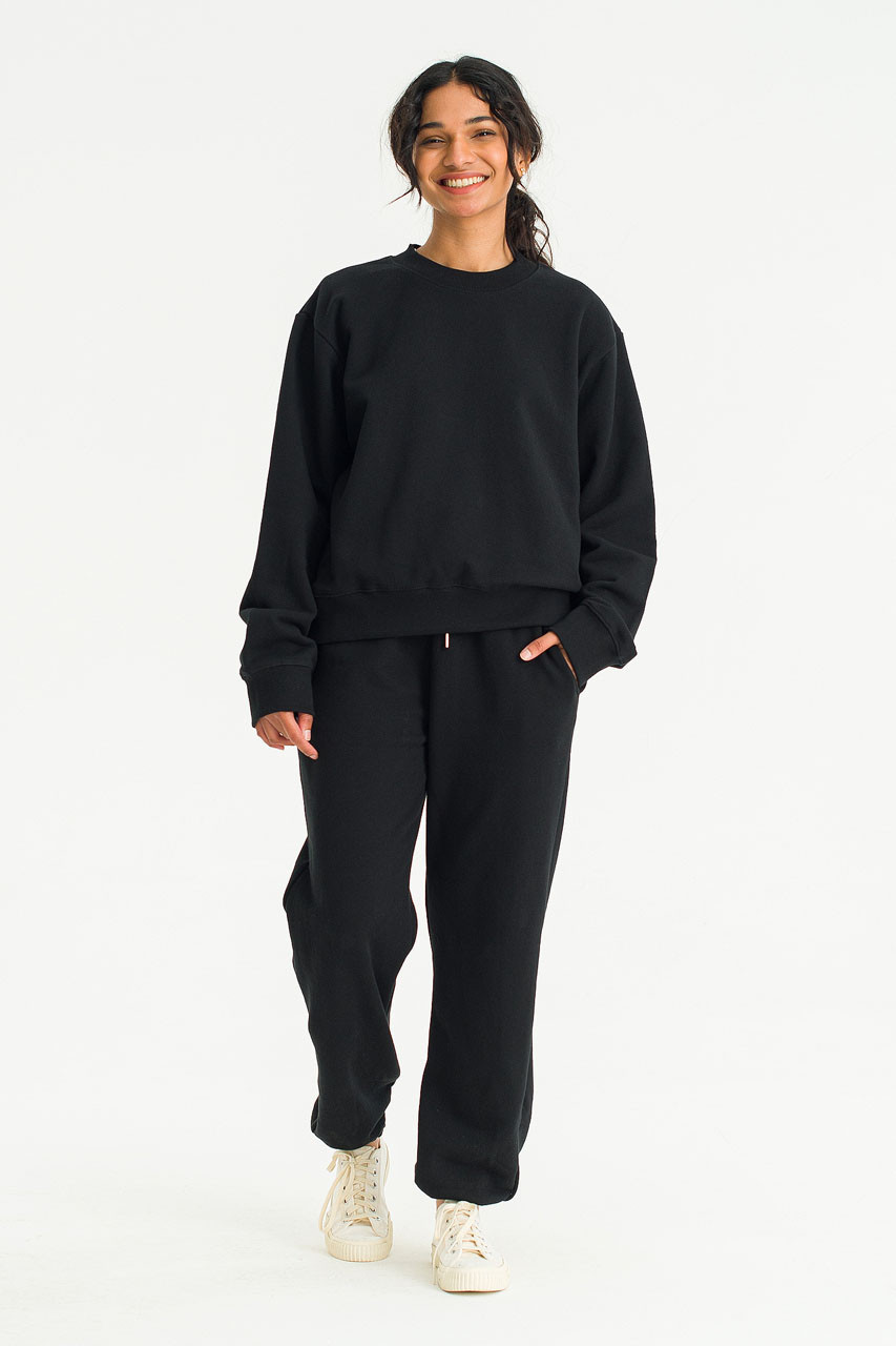 Sweatshirt & Jogger Set, Black