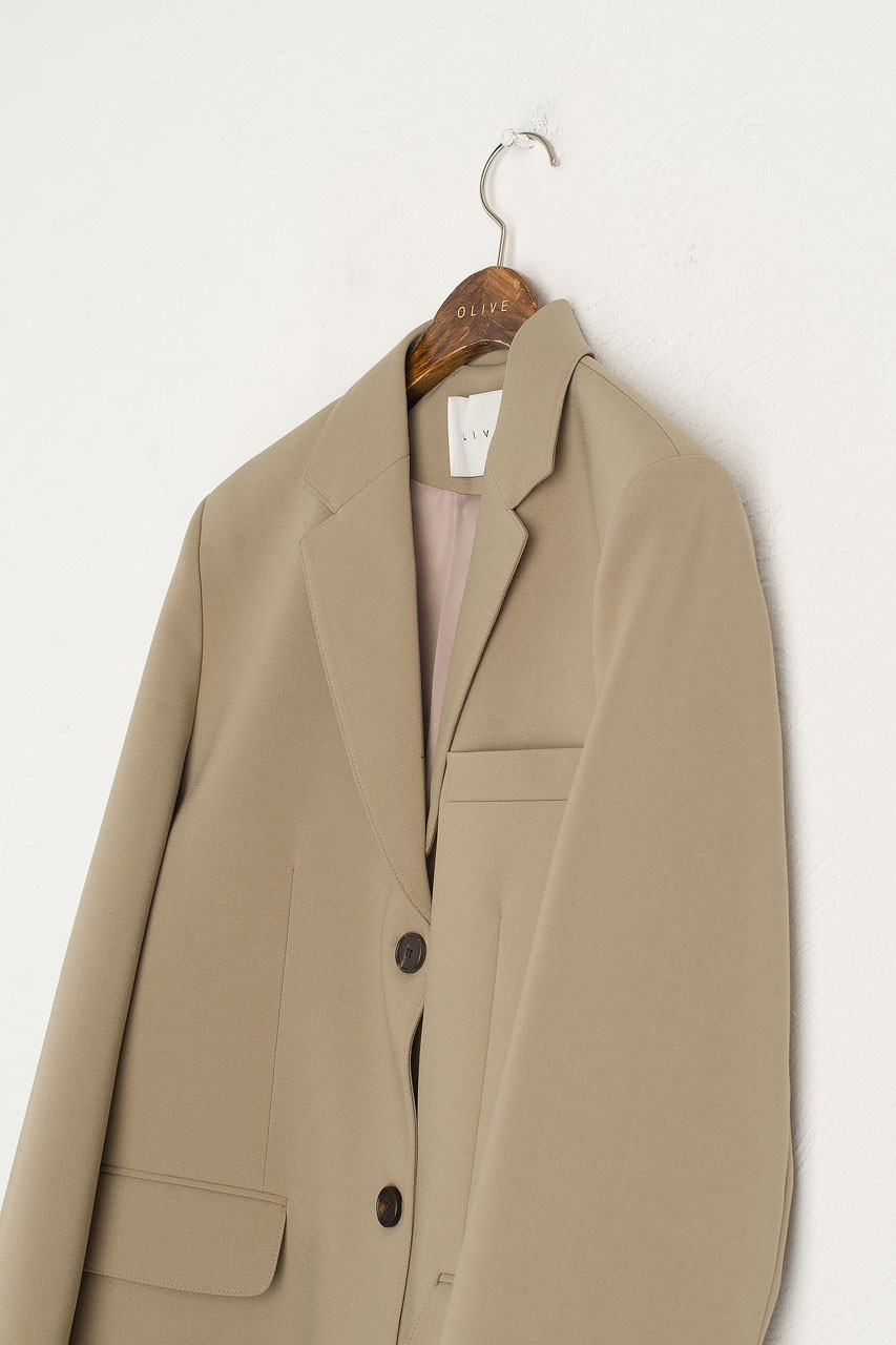 Darcey Simple Jacket, Beige