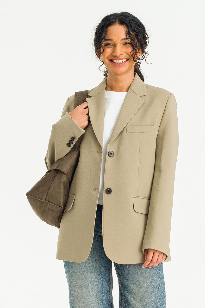 Darcey Simple Jacket, Beige