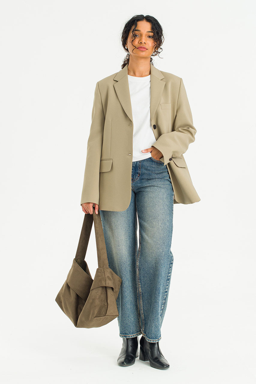 Darcey Simple Jacket, Beige