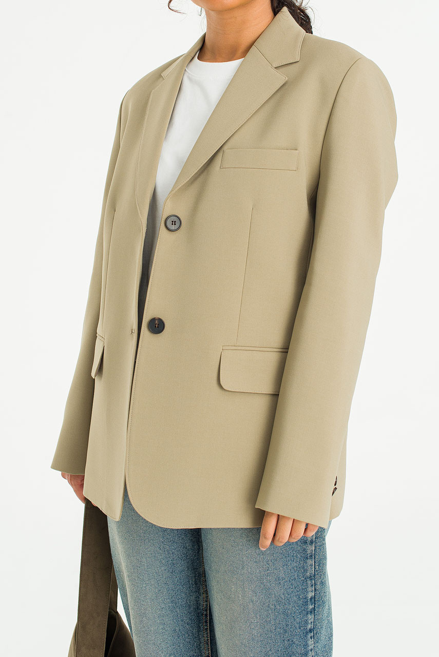Darcey Simple Jacket, Beige