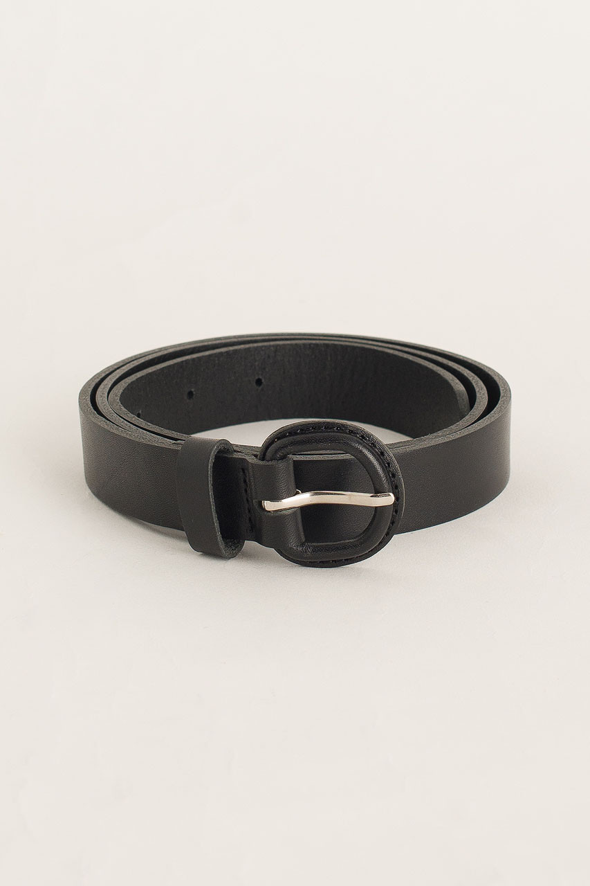 Oval Ring Belt, Black
