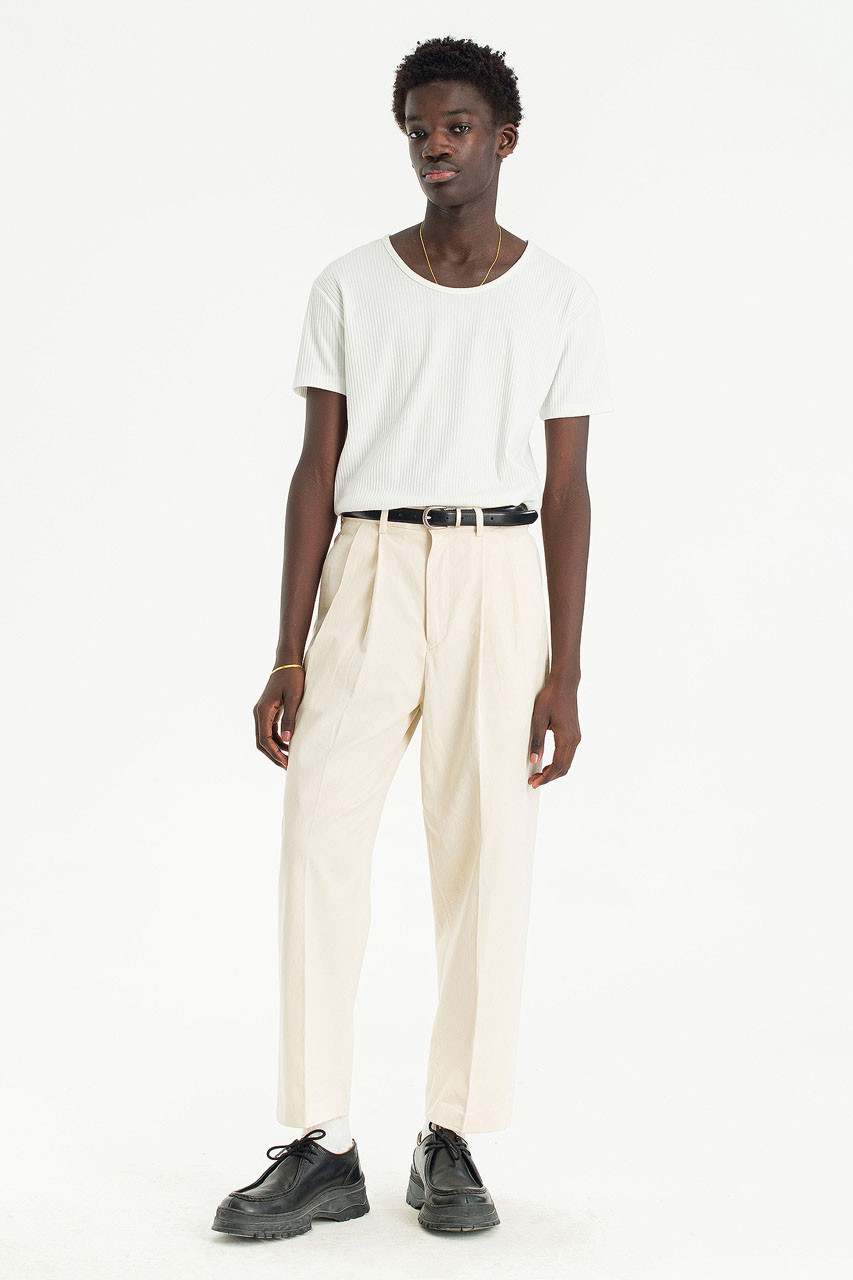 Menswear | Twill Taylor Pants, Cream