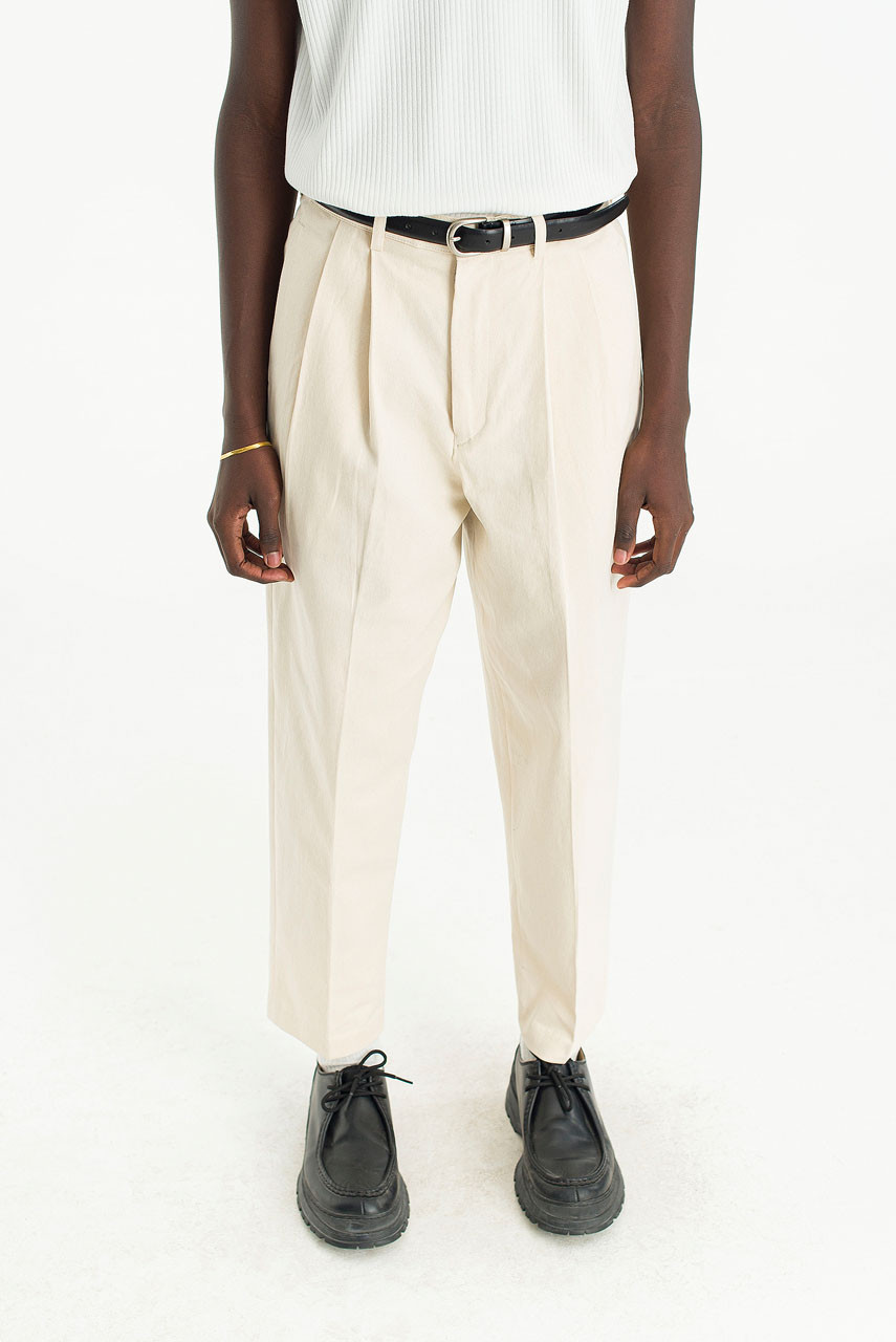 Menswear | Twill Taylor Pants, Cream