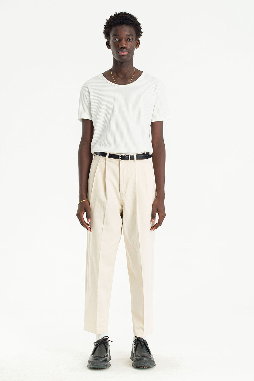 Menswear | Twill Taylor Pants, Cream