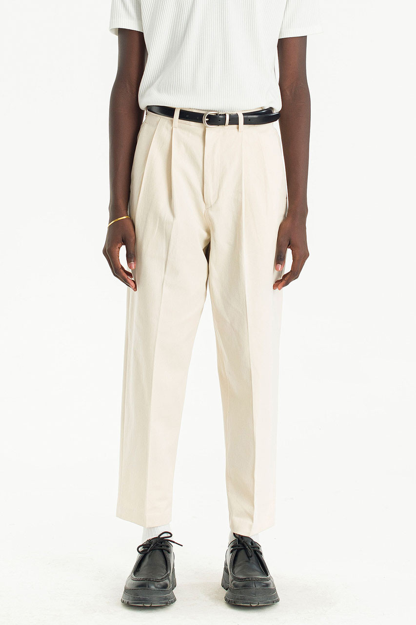 Menswear | Twill Taylor Pants, Cream