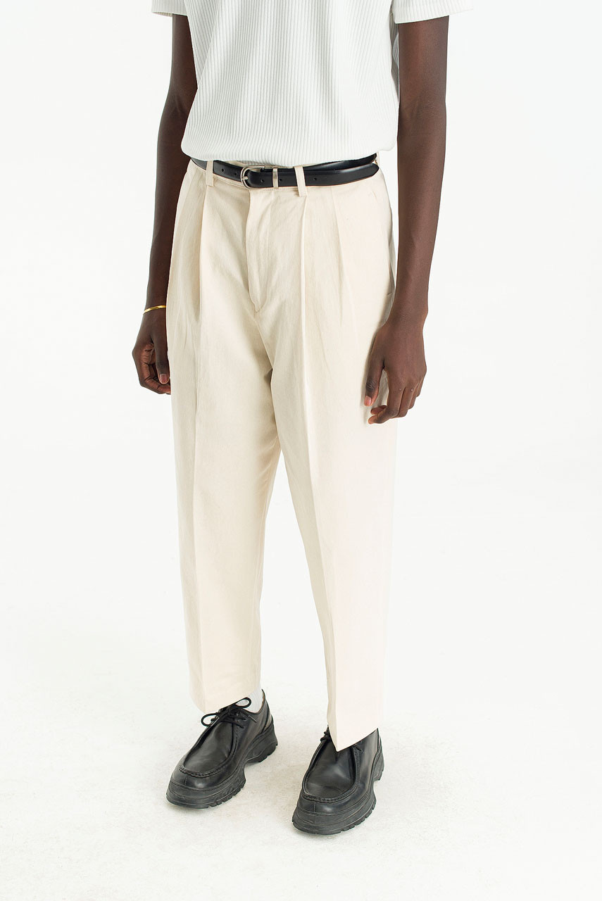 Menswear | Twill Taylor Pants, Cream