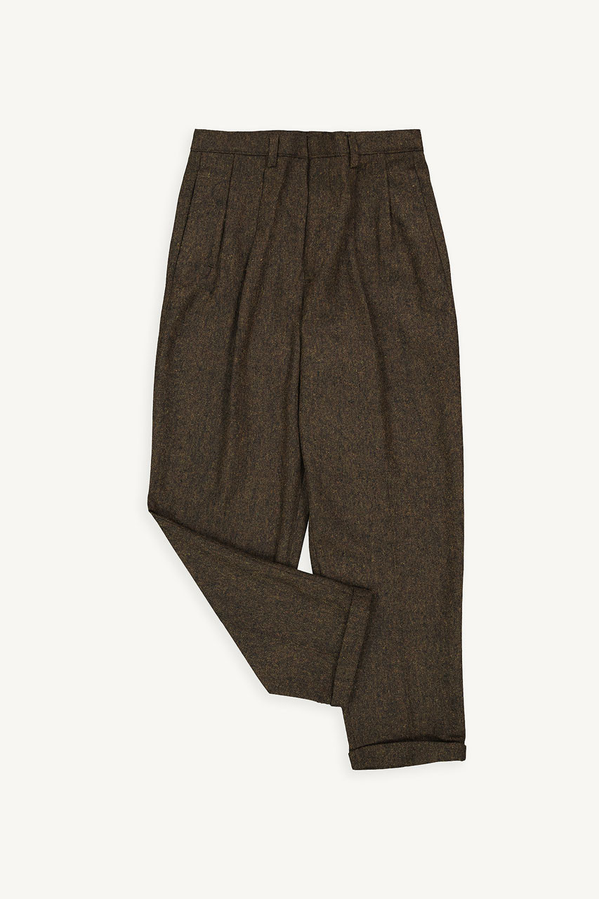 Volk Wool Trousers, Chestnut