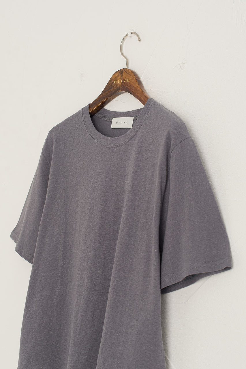 Dana Loose Fit Crop Tee, Charcoal