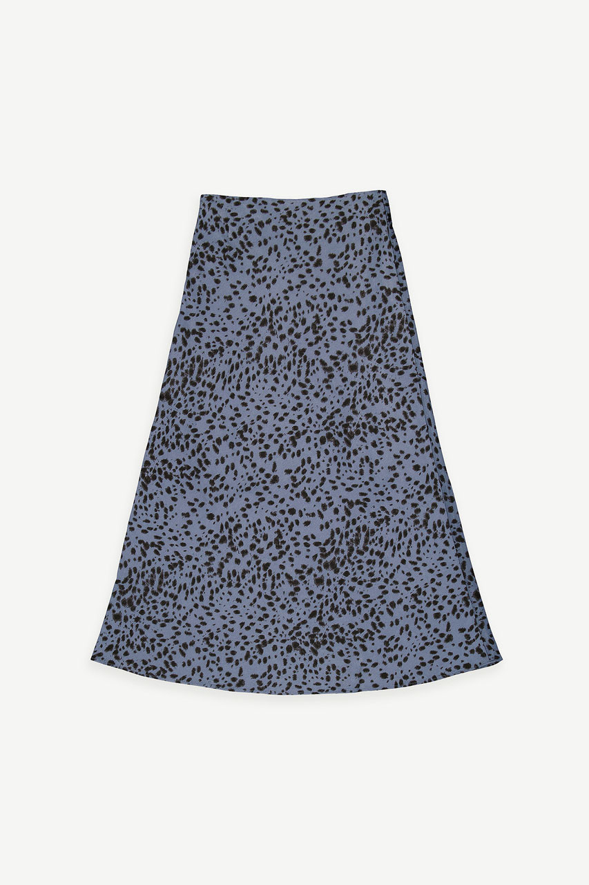 Animal Print Mermaid Skirt, Midnight Blue