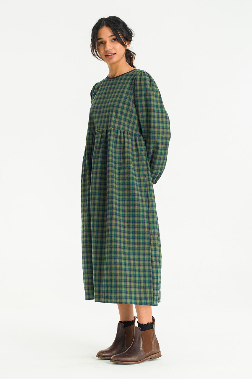 Kaneko Check Dress, Green