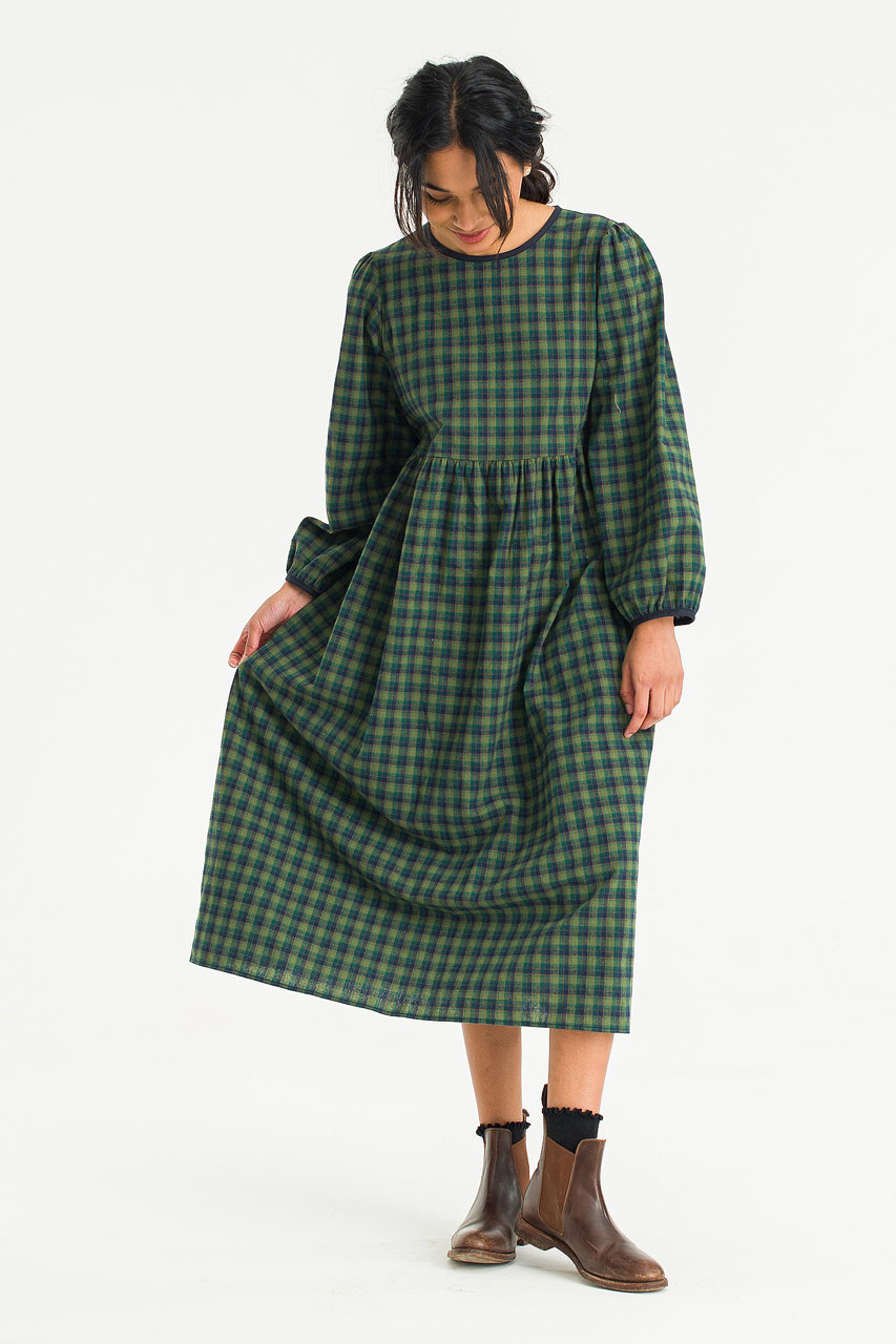 Kaneko Check Dress, Green