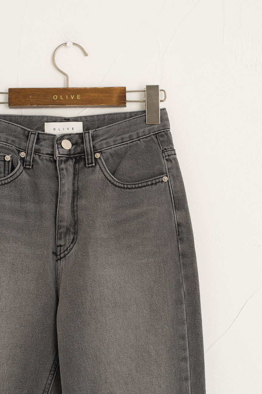 Taco Straight Denim Jean, Charcoal