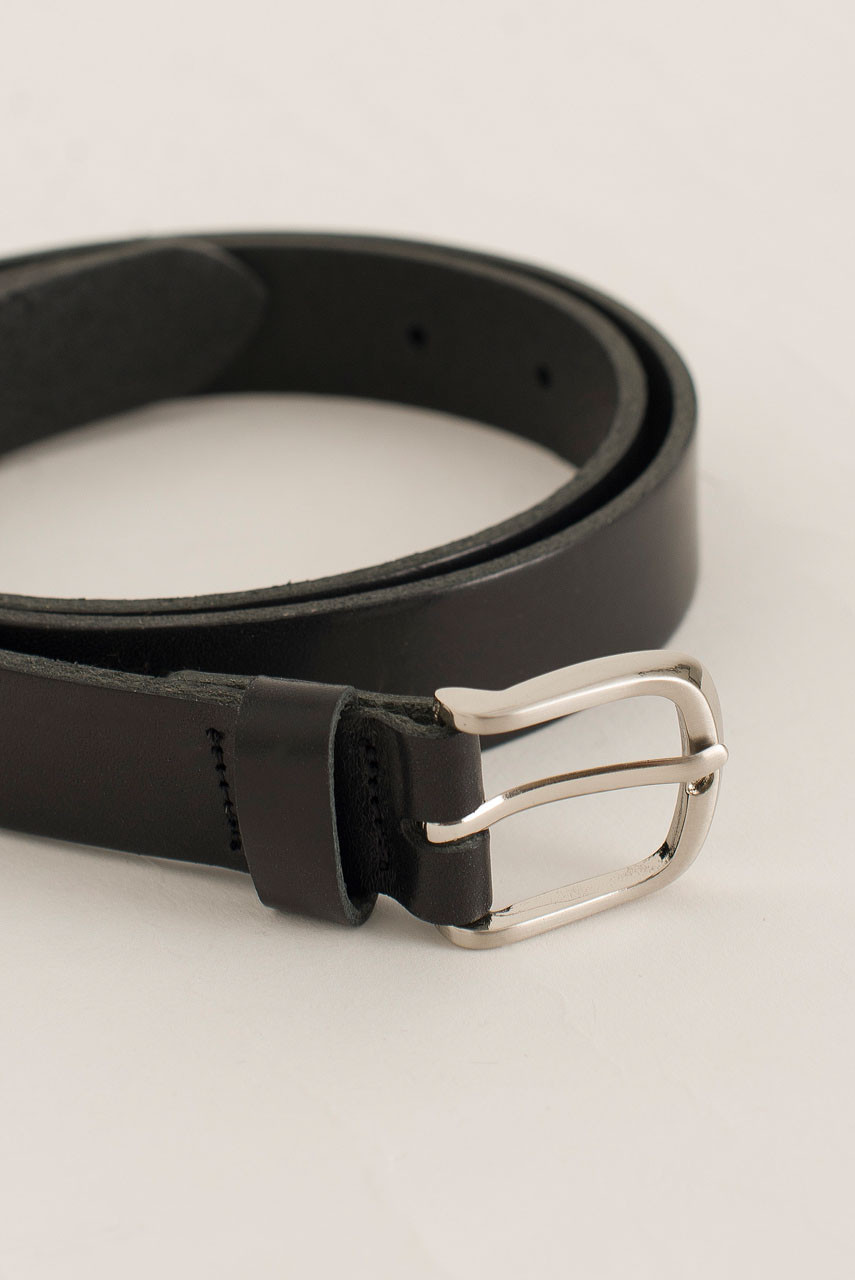 Jena Half Oval Belt, Black