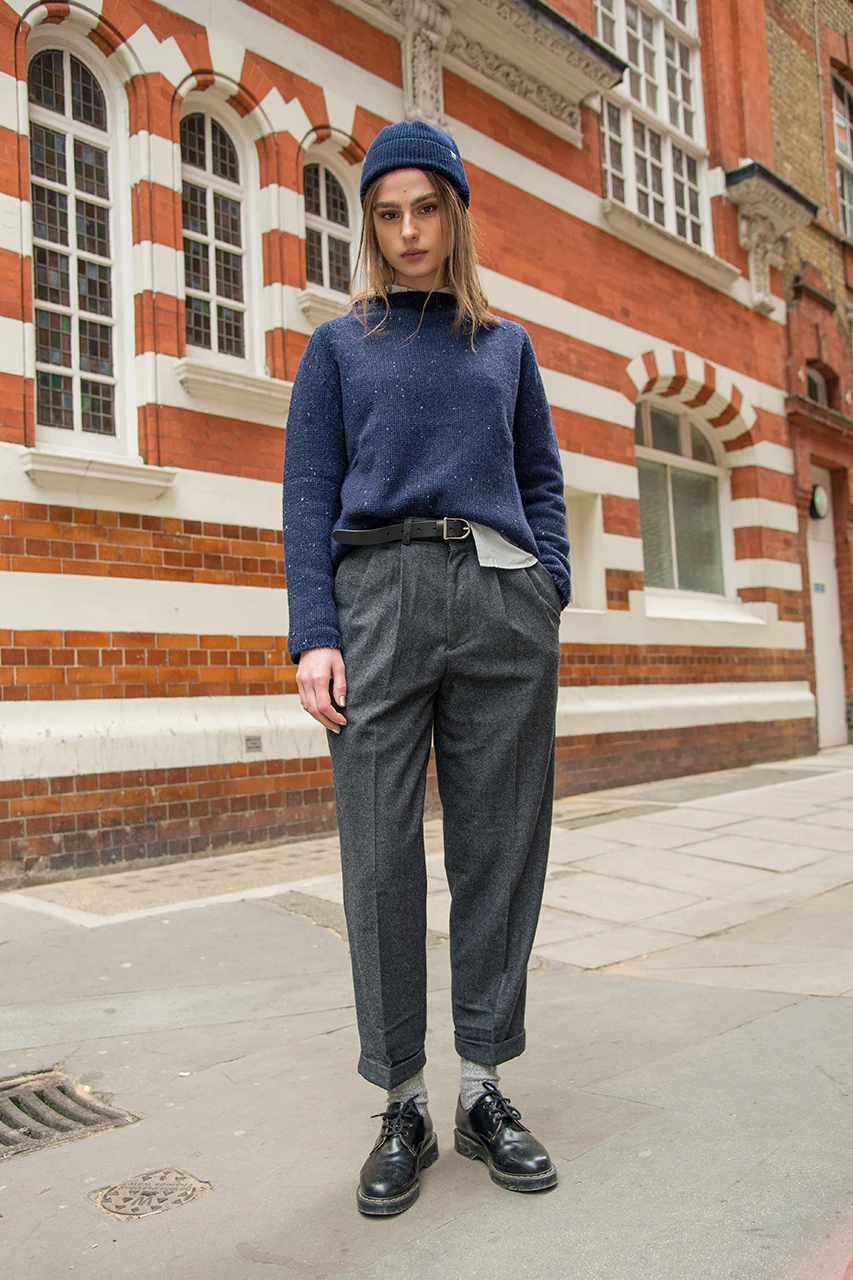 Volk Wool Trousers, Charcoal
