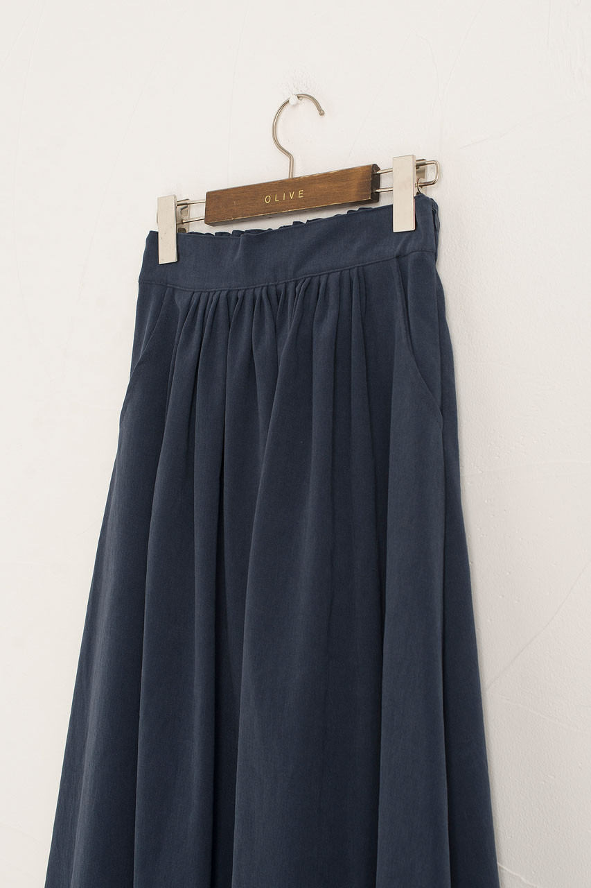Cotton Workwear Skirt, Navy