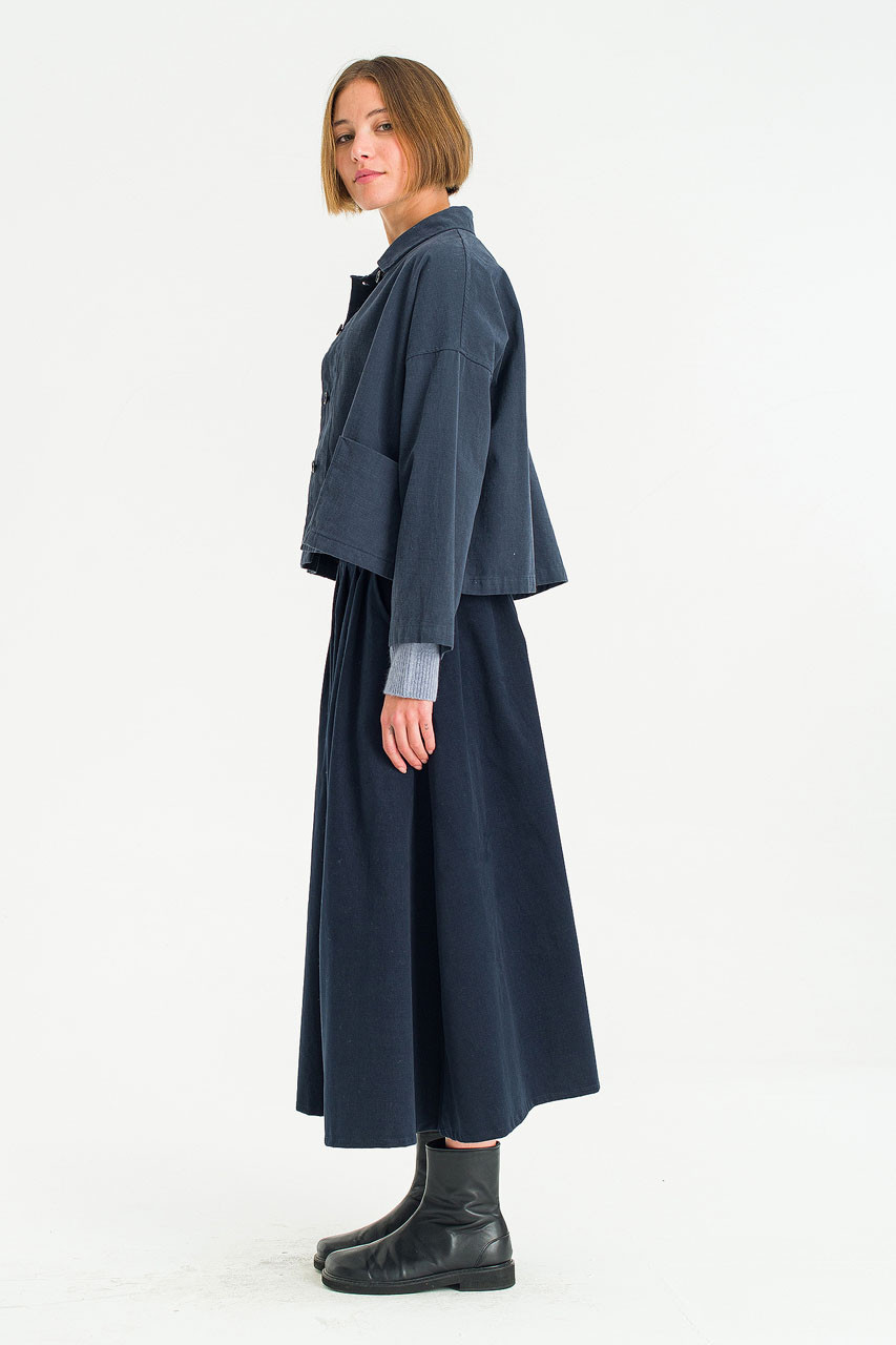 Cotton Workwear Jacket, Navy