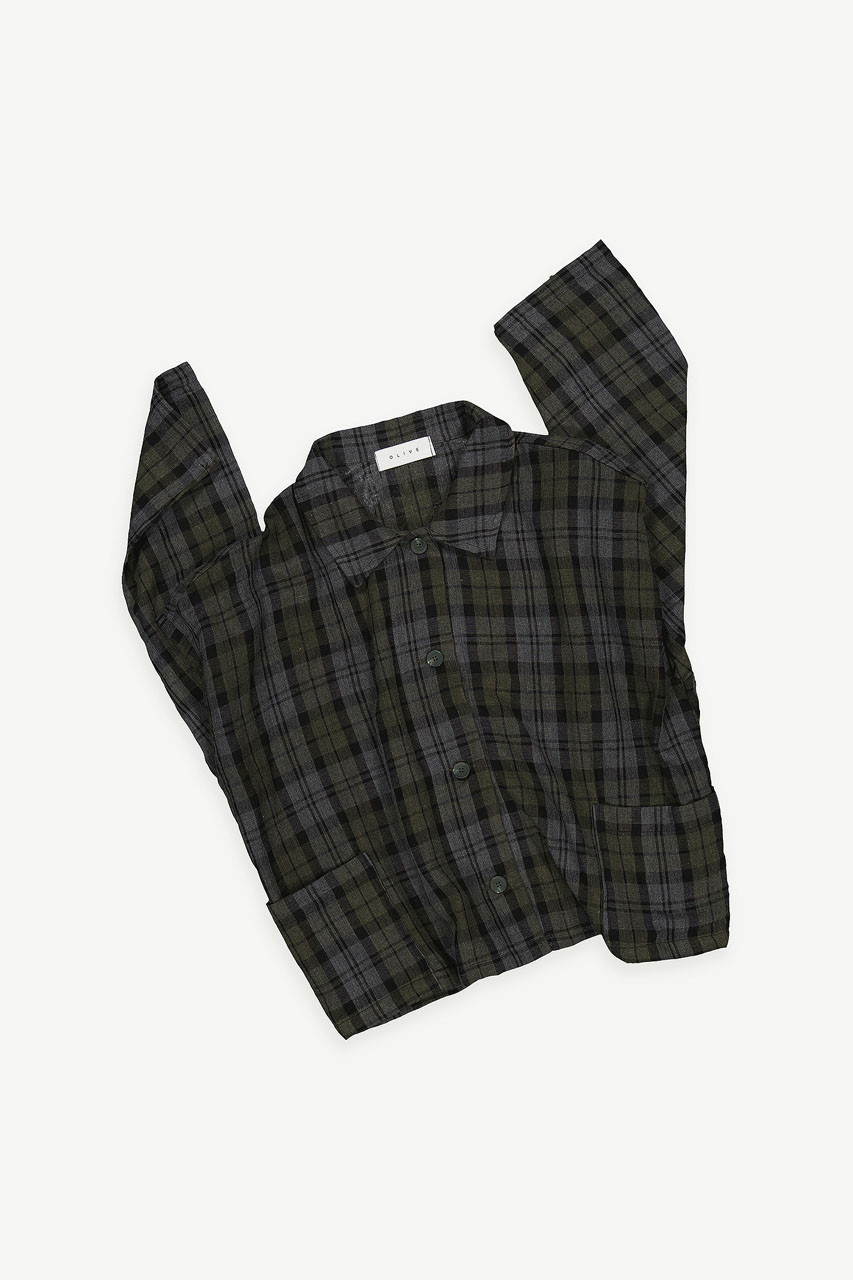 Check Field Jacket, Khaki